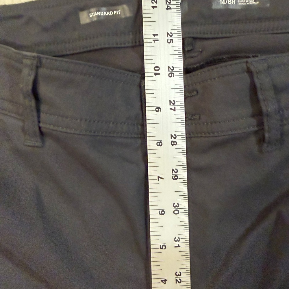 Prana Halle Size 14 Short Hiking Pants Black Roll Up Convertible Outdoor Trail - Picture 8 of 11